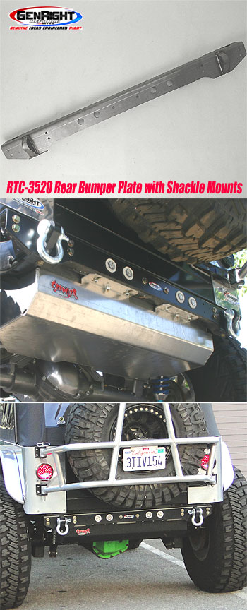 Rear Bumper Plate with Tow Points