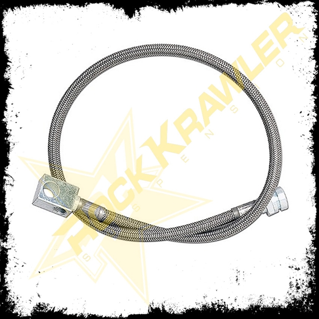 TJ Rear Long Travel Stainless Steel Brake Line