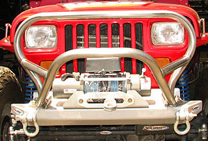 YJ Front Bumper with Trail Stinger