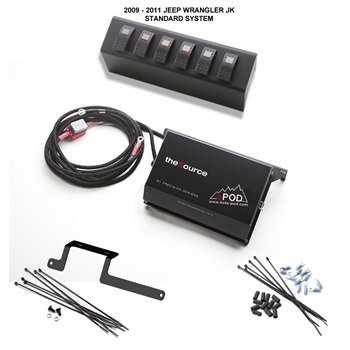 2007 - 2008 JK model 6 Switch System with double light Contura rocker switches & Source System 