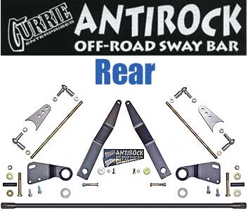 Currie Anti Rock Sway Bar 2dr JK, REAR