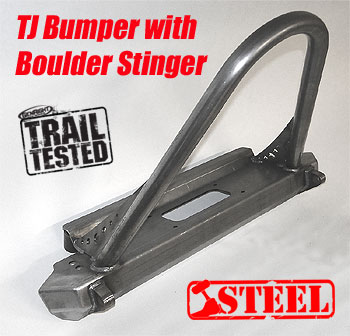 TJ / LJ Front Bumper with Boulder Stinger