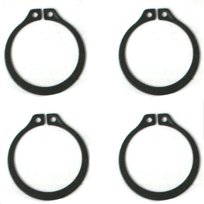 (4) Full Circle Snap Rings, fit 297X U-Joint with aftermarket axle.